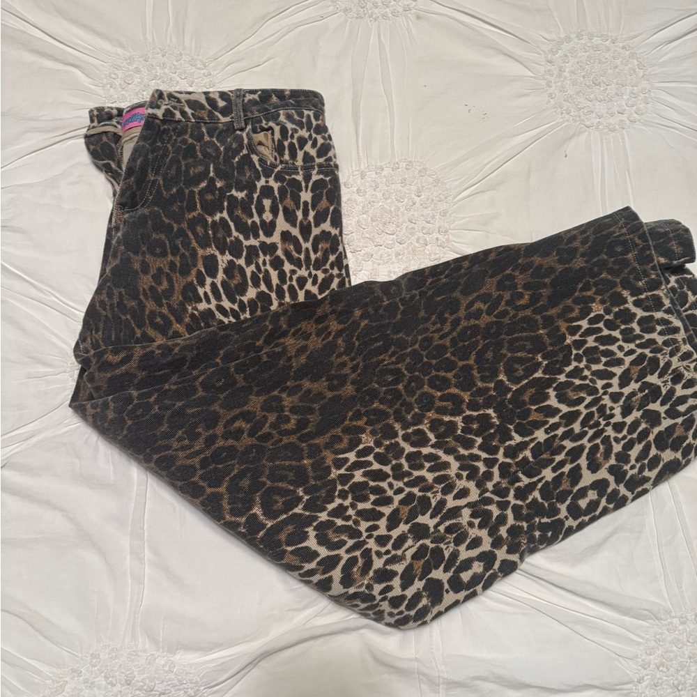 Edikted Leopard Print Pants